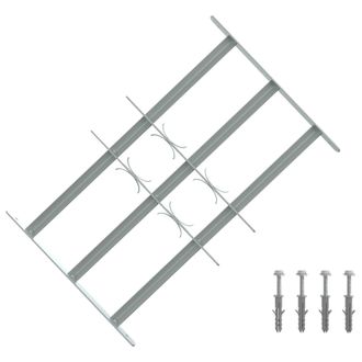 vidaXL Reja De Seguridad Para Ventanas Con 3 Barandas 3 Pcs 430-740 Mm Vidaxl