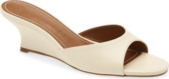 Staud Brigitte Wedge Sandal in Cream at Nordstrom, Size 11Us