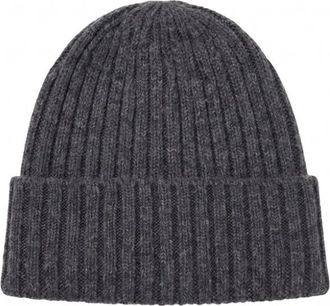 Fedeli Beanie Cashmere - Heren - Hoeden - Grijs - ONE Size - Kasjmier - Accessoires
