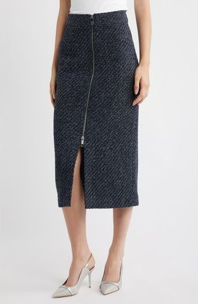 BOSS Villetta Tweed Midi Skirt in Open Miscellaneous at Nordstrom, Size 10