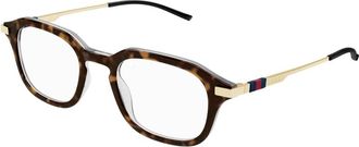 Gucci Mode Bril Gg 1891O Stijl - Heren - Brillen - Bruin - 49 MM - Accessoires