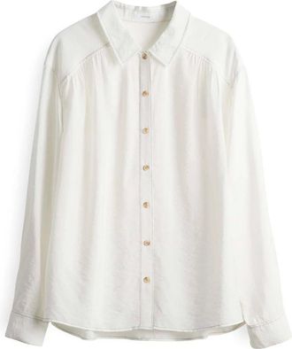 OPUS Dames, Blouses & Shirts, Beige, Maat: S Viscose