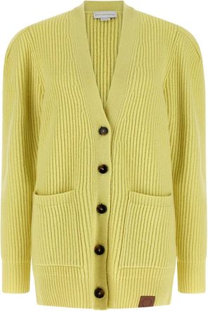 Stella McCartney Cardigan con scollo a V - Giallo