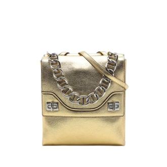 Prada Pre-owned Vintage Satchel - Dames - Pre-owned - Geel - Maat: ONE Size Leer