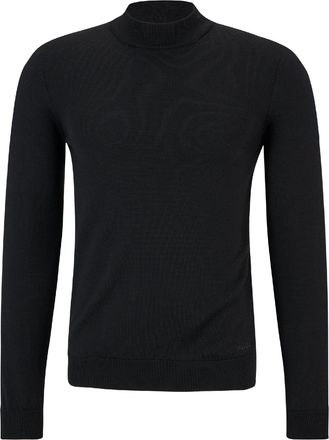 HUGO BOSS Mens Hugo San Matteo-M Turtleneck Jumper in Black