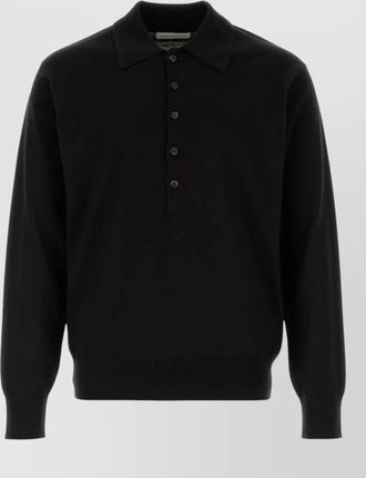 Dries Van Noten merino wool polo shirt