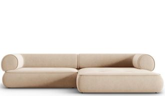 BLOOMINGLOFT 4-Sitzer Ecksofa Lily Chenille rechts