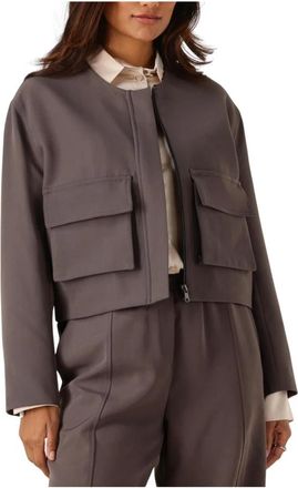 Access Fashion Blazer - Dames - Zomerjassen - Bruin - S/M - Leer - Jassen