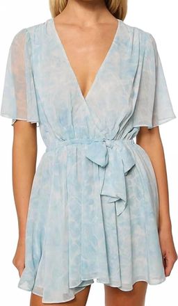 Misa Kaila Dress In Aqua Blue