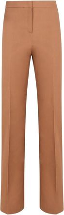 Pinko Flared Pollo Broek met Achterzakken - Dames - Straight fit broeken - Bruin - XL - Polyester - Broeken
