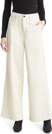 Rag & Bone Sofie Stretch Cotton Wide Leg Chinos in Turtledove at Nordstrom Rack, Size 10
