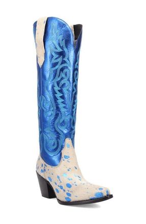 Dingo Take No Bull Knee High Western Boot in Blue at Nordstrom, Size 6.5