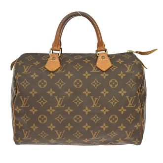 Louis Vuitton Speedy Handbag Monogram Canvas Brown Canvas Handbag (Pre-Owned)