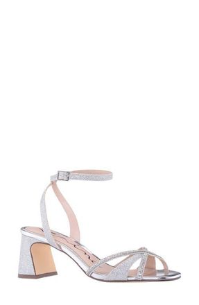 Nina Bracha Ankle Strap Sandal in Silver at Nordstrom, Size 11