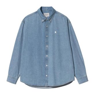 Carhartt Work in Progress L/S Lucas Shirt - male - Carhartt Wip - Denim Shirts - Blue - XS - Shirts