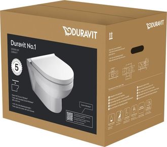 Duravit Duravit - No.1 Wc Suspendido, Incl. Asiento De Wc, 373x540mm