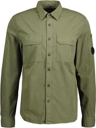 C.P. Company Stijlvol Overshirt - Heren - Casual Overhemden - Groen - XL - Katoen - Overhemden