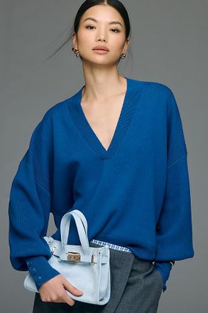 Maeve V-Neck Wool Blend Sweater