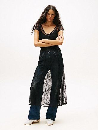 Tommy Hilfiger Lace Slim Maxi Dress