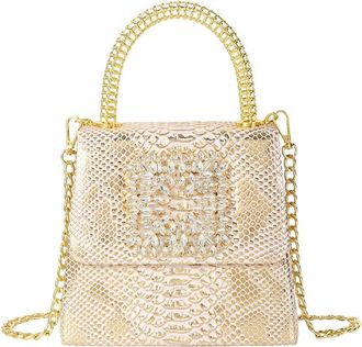 Tiffany & Fred Embossed Mini Leather Satchel