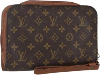 Louis Vuitton Pre-owned Clutches, female, Brown, Size: ONE SIZE Pre-owned Vintage Clutch