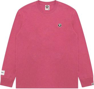 Aape By A Bathing Ape T-shirt a maniche lunghe con logo - Rosa