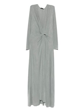Eleh pleated maxi dress - women - Acetate/Elastane - 44 - Grey