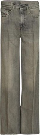 Diesel 1978 D-Akemi Jeans - Dames - Regular Fit Jeans - Grijs - W28 - Katoen - Jeans