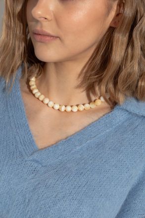 LI&Eacute; STUDIO Necklace The Mary, Womens, Beige