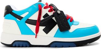 Off-white Mens Off White Outofoffice Calf Leather Low Top Trainers in Blue/Black - Multicolour - Size UK 12