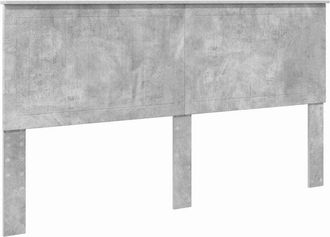 vidaXL Headboard with Headboard Concrete Grey 180 cm Engineered wood vidaXL