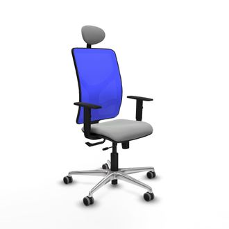 Piqueras y Crespo Silla De Oficina Piqueras Y Crespo Motilla Azul Malla Cuero