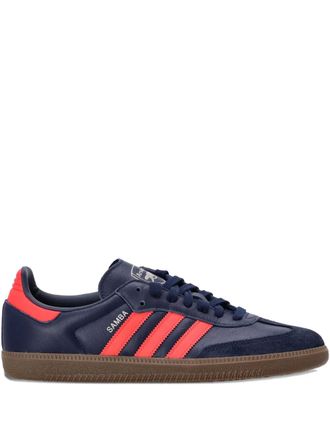 adidas Samba sneakers - men - Fabric/Calf Leather/Rubber/Polyurethane/Polyurethane - 10.5 - Blue