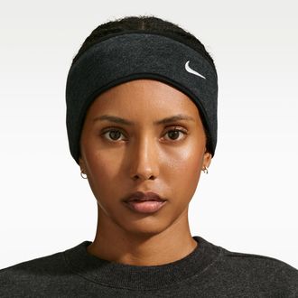 Nike Womens Studio Fleece Headband in Black | N1014159-032