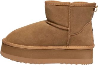 Ga&euml;lle Paris Bruine Eskimo Laarzen met Nep Bont Voering - Dames - Winterlaarzen - Bruin - 37 EU - Schoenen