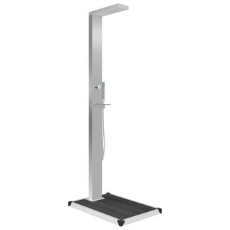 vidaXL Ducha De Jard&iacute;n Con Plato Acero Inoxidable Wpc Vidaxl