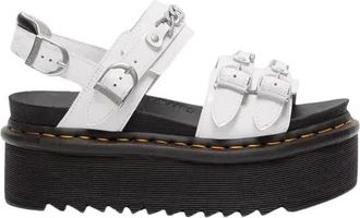 Dr. Martens Voss II Chain Patent Platform Sandalen - Dames - Sleehakken - Wit - 39 EU - Leer - Schoenen
