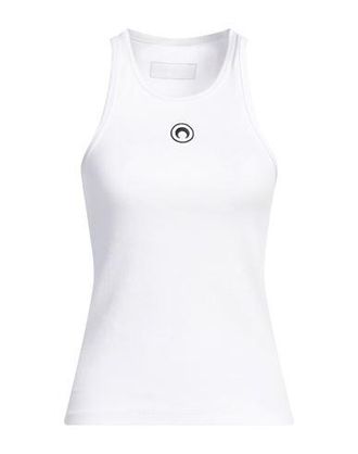 Marine Serre｜SLEEVELESS (WTT029ACJER0008 WH10) Moon logo tank top MARINE SERRE WTT029A CJER0008WH10