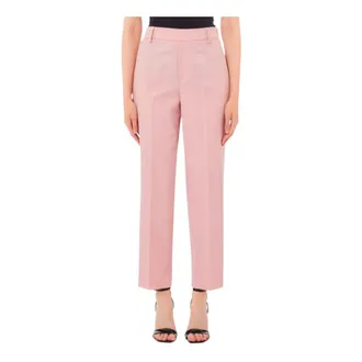 Liu Jo Elastic Rose Trousers - female - Liu Jo - Straight Trousers - Pink - XL - Trousers