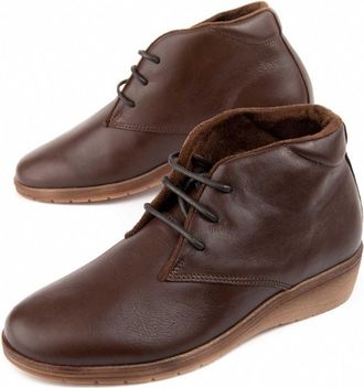Purapiel Wedge Enkelboot Akila2 Bruin