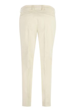Pantaloni Torino Womens New York Straight-Leg Trousers Panna Cotton Straight