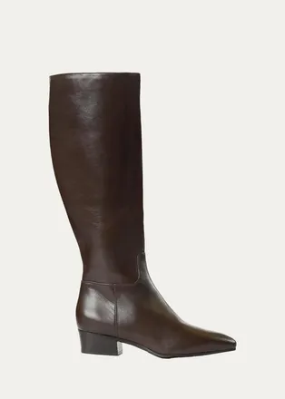 Aquatalia 40mm Fuoco Waterproof Leather Knee-High Boots