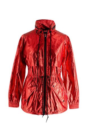 Kenzo Red Metallic Windbreaker Jacket Size S