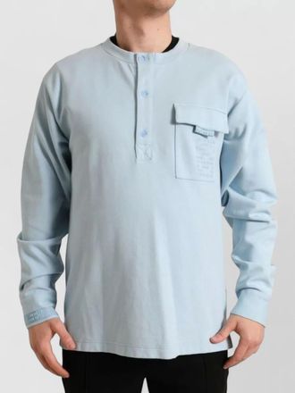 Dolce & Gabbana cotton henley long-sleeve pullover sweater