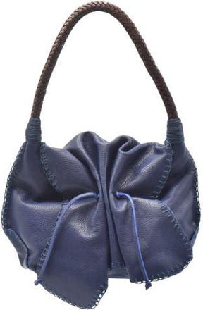 Carlos Falchi Shoulder Butterfly Leather Bag in Navy at Nordstrom