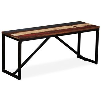 vidaXL Vidaxl - Banco De Madera Maciza Reciclada 110x35x45 Cm