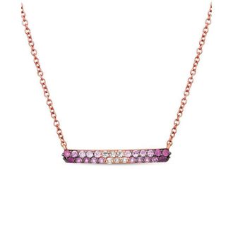 Le Vian Ladies Strawberry Ombre Necklaces set in 14K Strawberry Gold