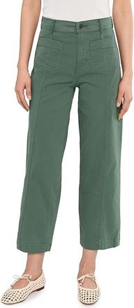 Toad&Co Linden Wide Leg Pants Womens Dress Pants Cilantro : 6 28, Canvas/Cotton/Elastane