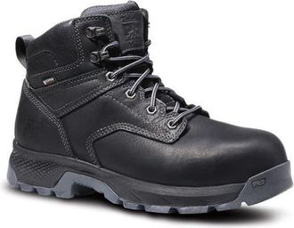 Timberland TiTAN EV 6 Waterproof Composite Toe Work Boot in Black at Nordstrom, Size 15