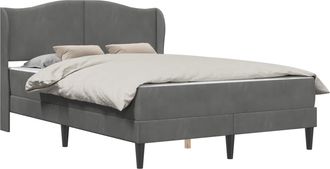 vidaXL Estructura De Cama Gris Oscuro 120 X 190 Cm Terciopelo Vidaxl
